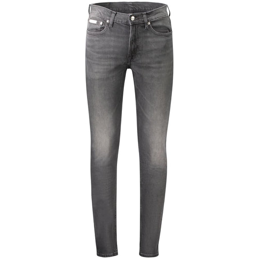 Calvin Klein Black Cotton Men Jeans CA-39201-35 L32