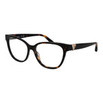 Guess Brown Women Glasses Frame with full-rim acetate design and spring hinge, featuring demo lenses, ideal for women's fashion.