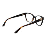 Side view of Guess Brown Women Glasses Frame in acetate, full-rim butterfly style, featuring spring hinge and demo lenses.