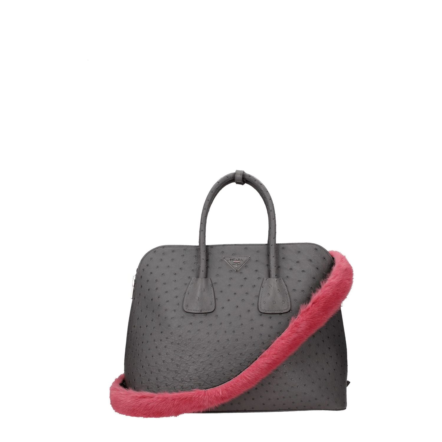 Front view with bag zipped and handles upright.