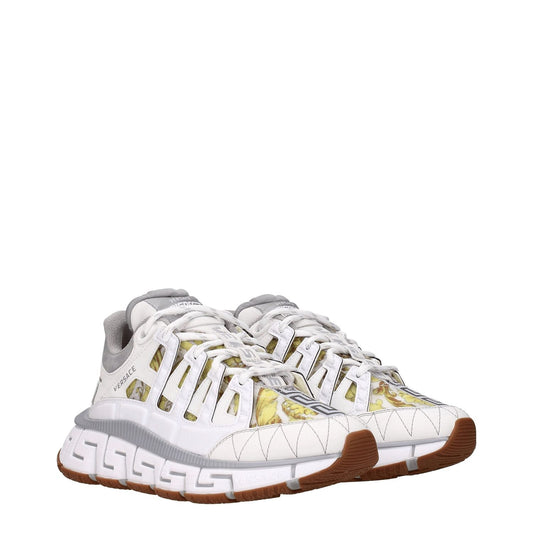 Versace White Leather Athletic Sneakers VE-8547194667273-EU36/US6
