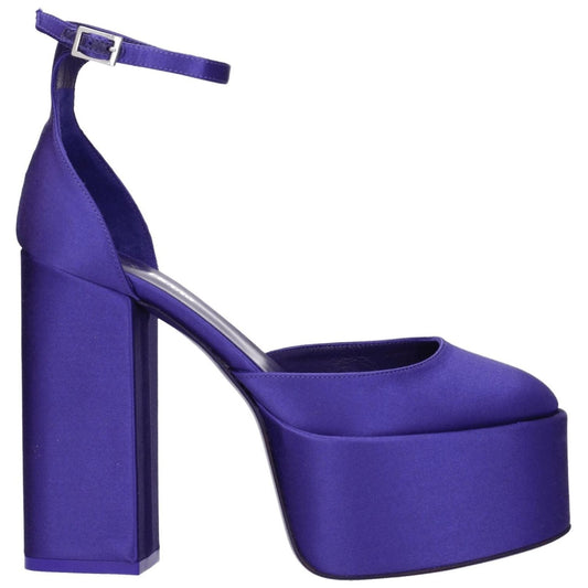 Paris Texas Purple Satin Platforms
