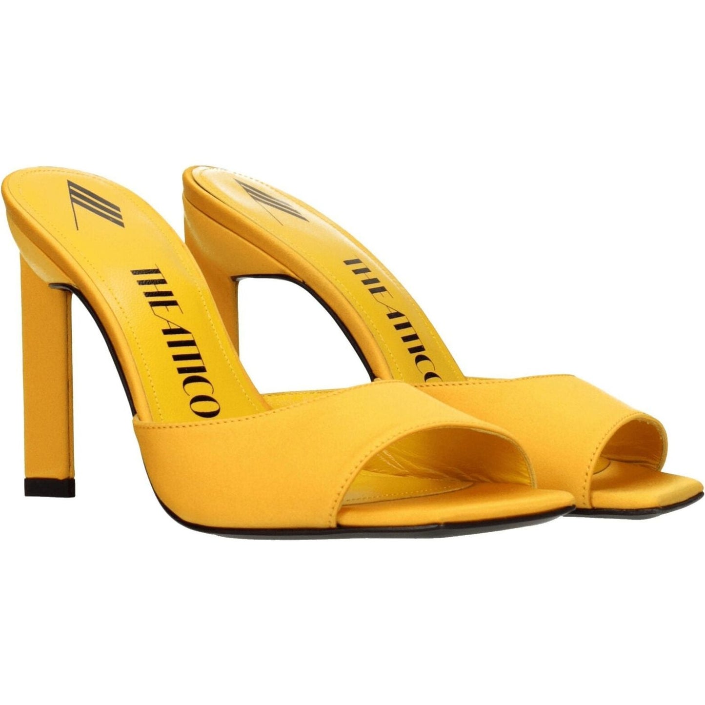 The Attico Orange Satin Stiletto Heels Sandals TH-8547287007497-EU36/US6