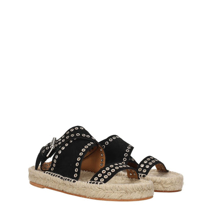 Isabel Marant Black Leather Sandals