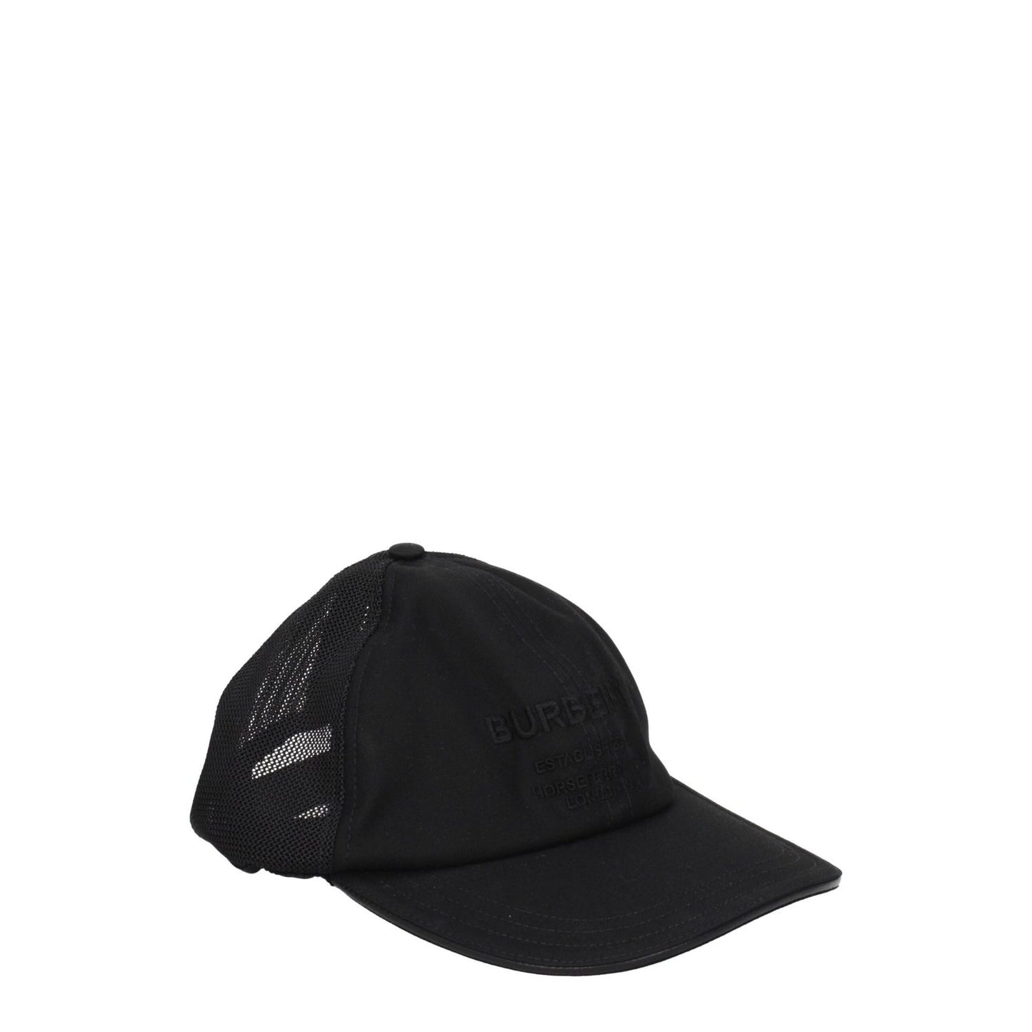 Burberry Black Cotton Cap (Baseball Hat)