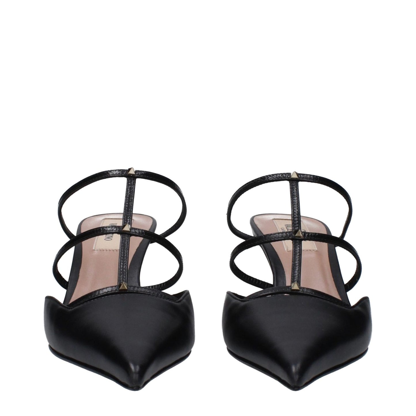 Valentino Garavani Black Leather Sandals