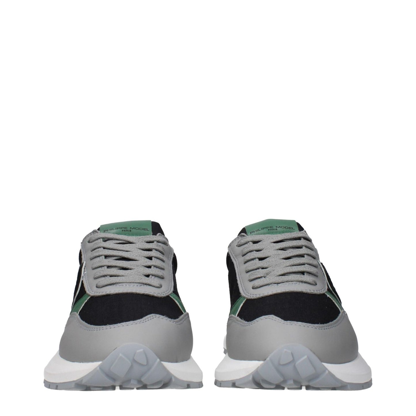 Philippe Model Black Fabric Athletic Sneakers