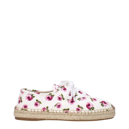 Prada White Fabric Espadrilles