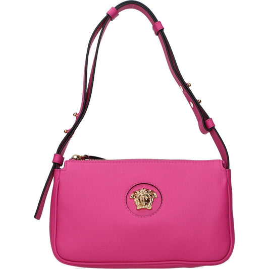 Versace Pink Leather Shoulder Bags