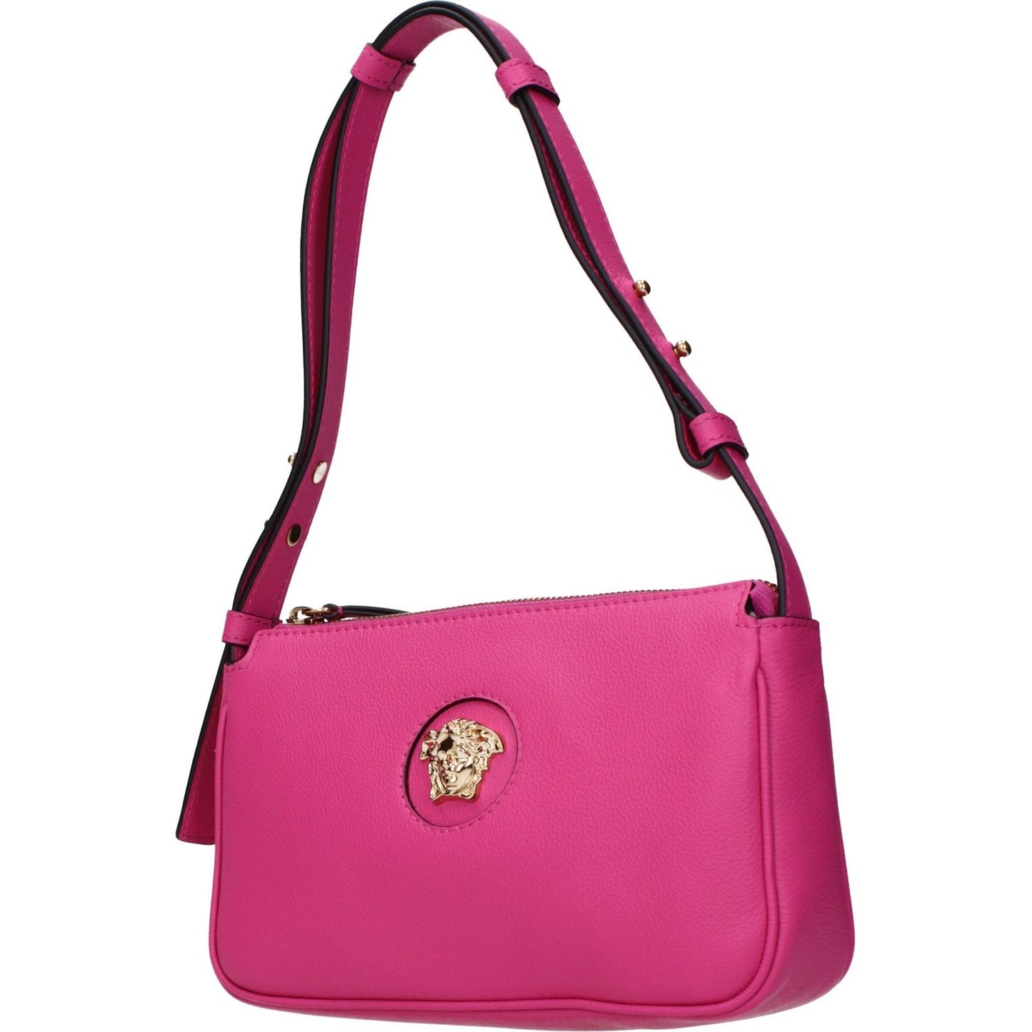 Versace Pink Leather Shoulder Bags