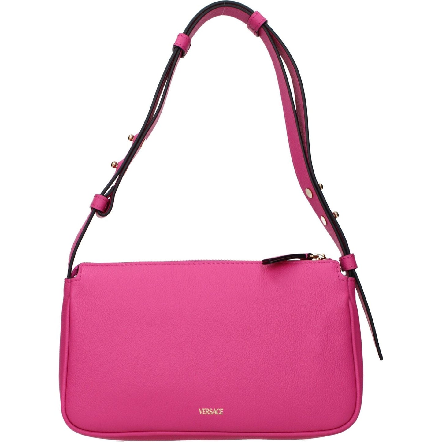 Versace Pink Leather Shoulder Bags