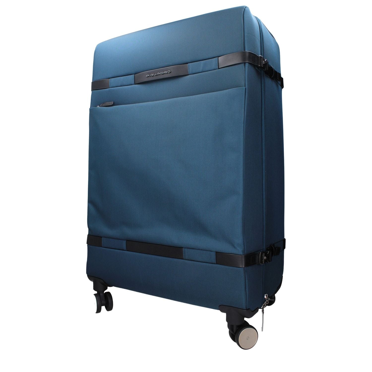 Front view with bag zipped and handles upright.