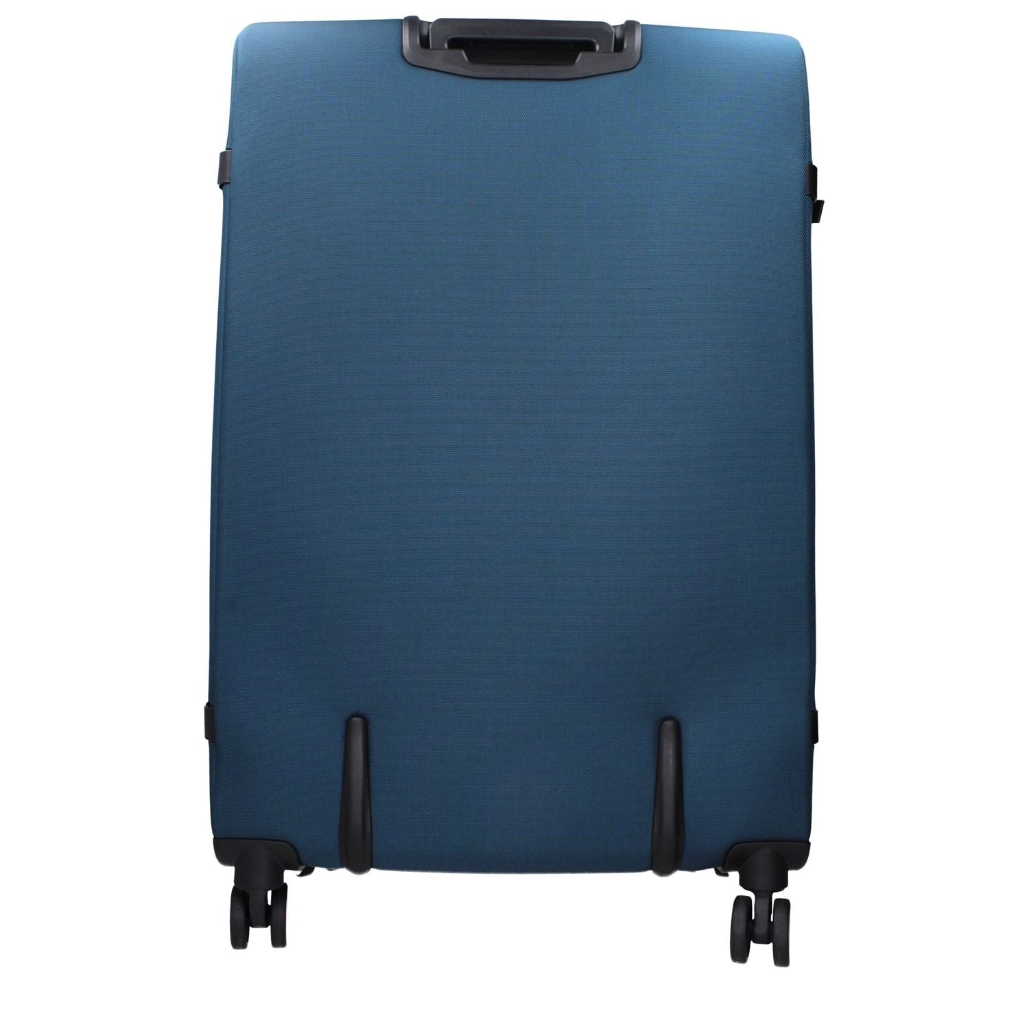 Front view with bag zipped and handles upright.