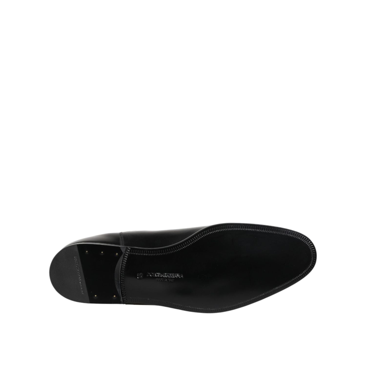 Dolce & Gabbana Black Chelsea Slip On Mid Calf Boots Shoes