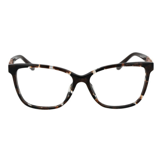 Front view of Guess Brown Women Glasses Frame with full-rim acetate in brown. Includes branded case. Perfect for style and comfort.