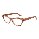 Marciano by Guess Beige Women Glasses Frame in acetate, full-rim cat eye style with demo plastic lenses. Includes branded case.