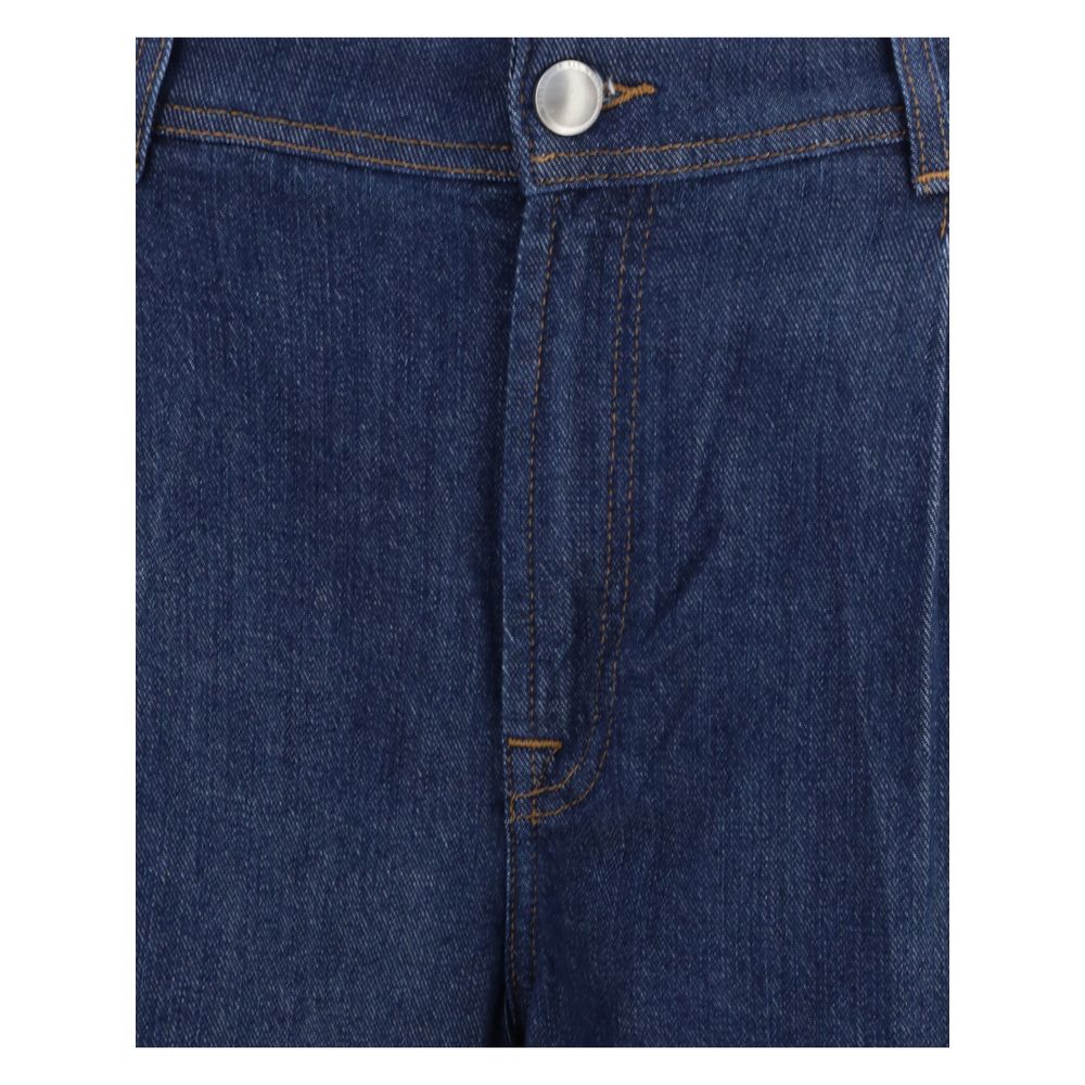 7FOR Blue Modal Jeans Denim