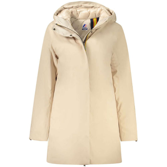 K-WAY Beige Polyester Jackets & Coat