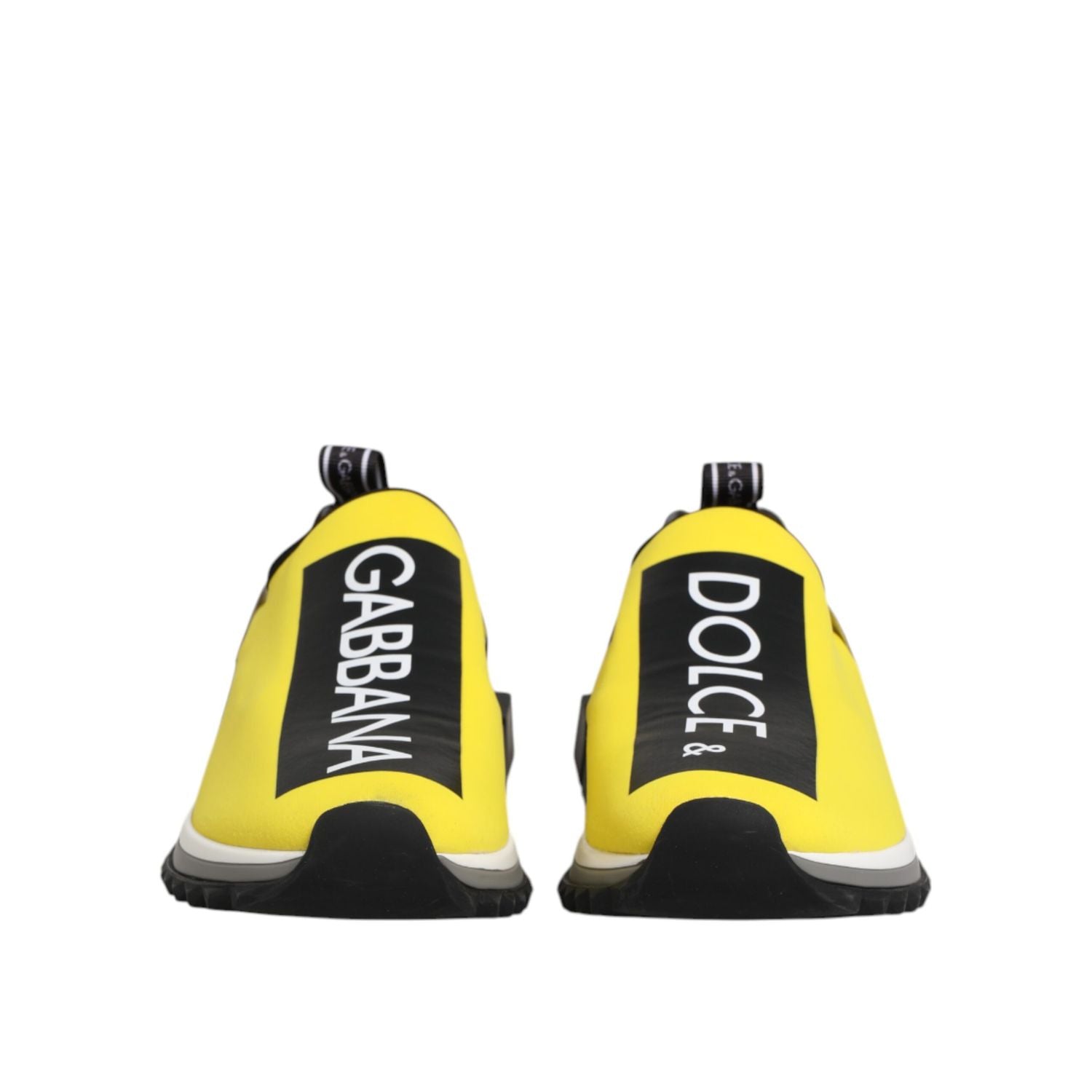 Dolce & Gabbana Yellow Logo Low Top Sorrento Sneakers Shoes