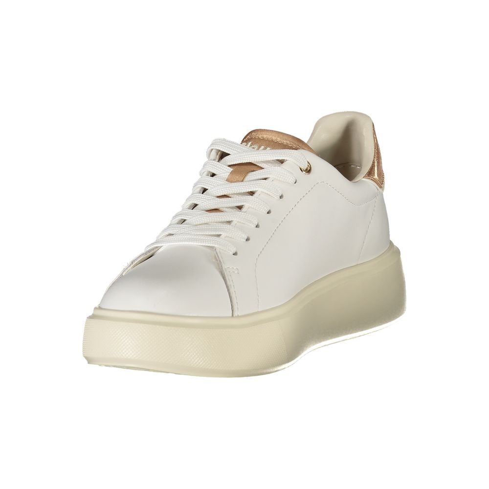 Blauer White Polyester Sneaker