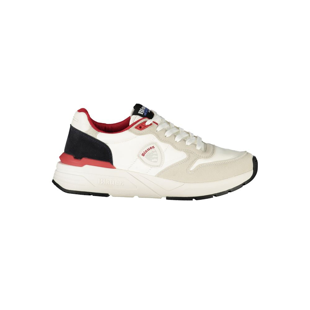 Blauer White Polyester Men Sneaker BL-39241-EU41/US8