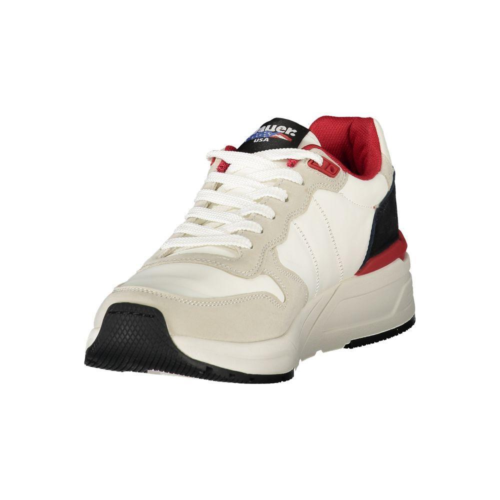 Blauer White Polyester Men Sneaker BL-39241-EU41/US8