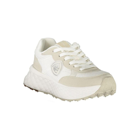 Blauer White Polyester Women Sneaker