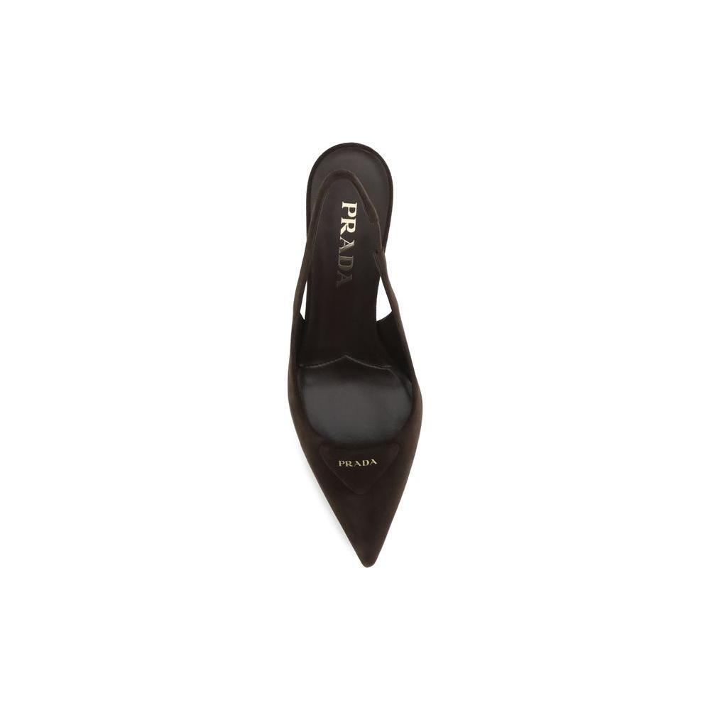Prada Suede Slingback Pumps