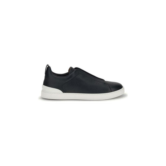 ZEGNA Leather Sneakers ZE-LHCVOS4667ZNAV-EU41.5/US8.5