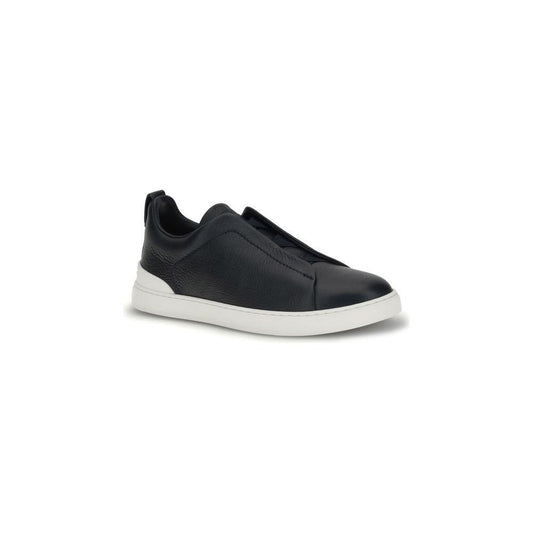 ZEGNA Leather Sneakers ZE-LHCVOS4667ZNAV-EU41.5/US8.5