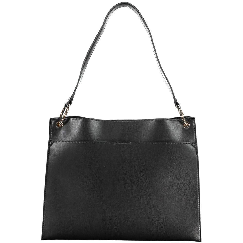 Front view with bag zipped and handles upright.