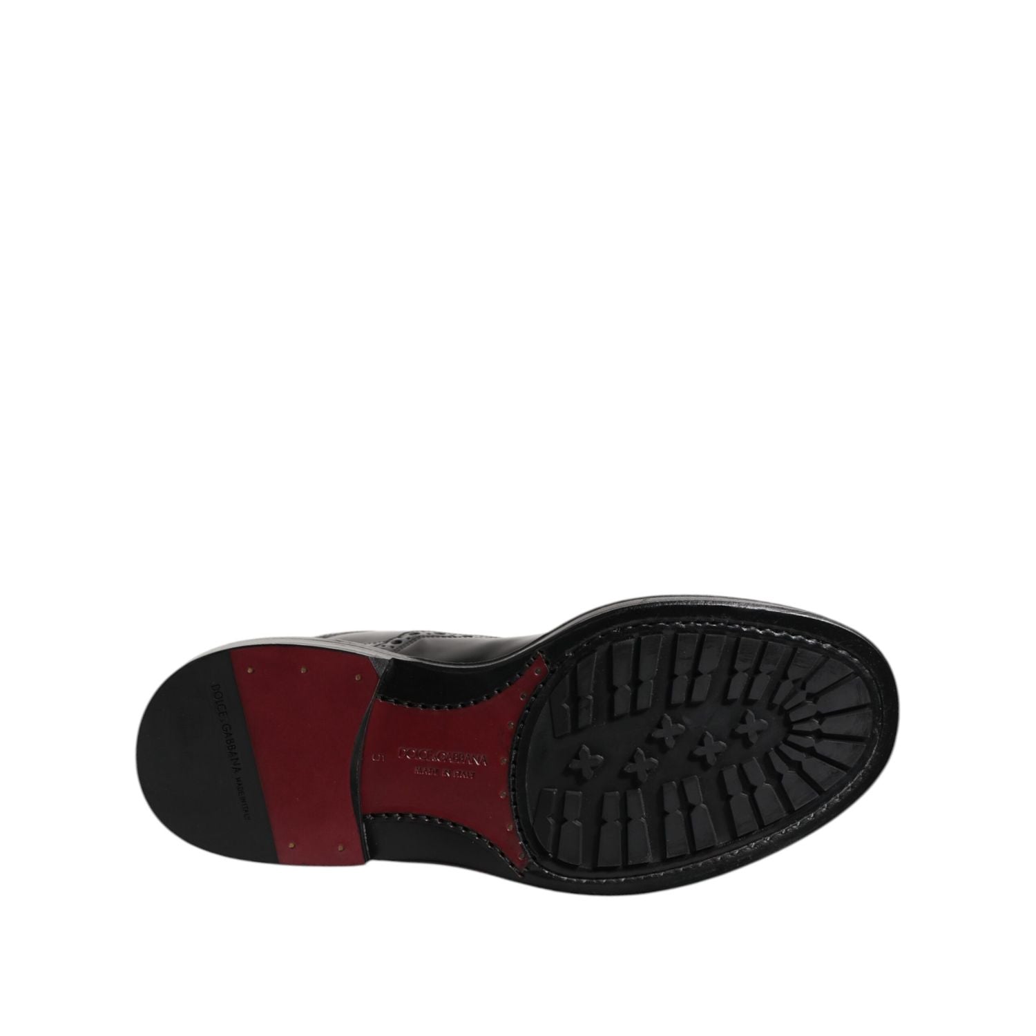 Dolce & Gabbana Black Leather Lace Up Mid Calf Boots Shoes