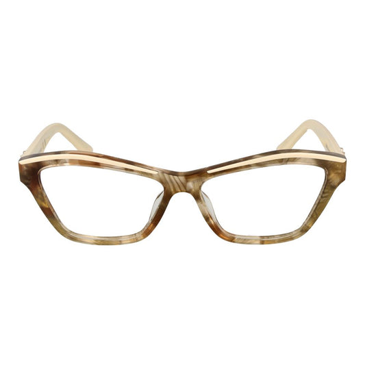 Marciano by Guess Beige Women Glasses Frame in full-rim cat eye style made of acetate with demo lenses.