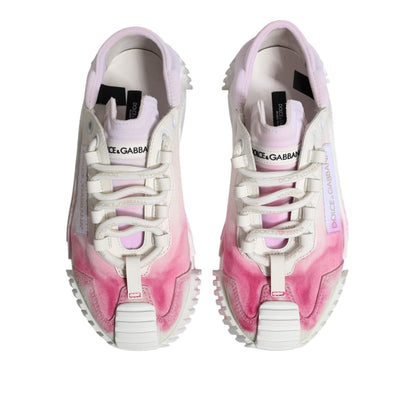 Dolce & Gabbana White NS1 Lace Up Low Top Sneakers Shoes