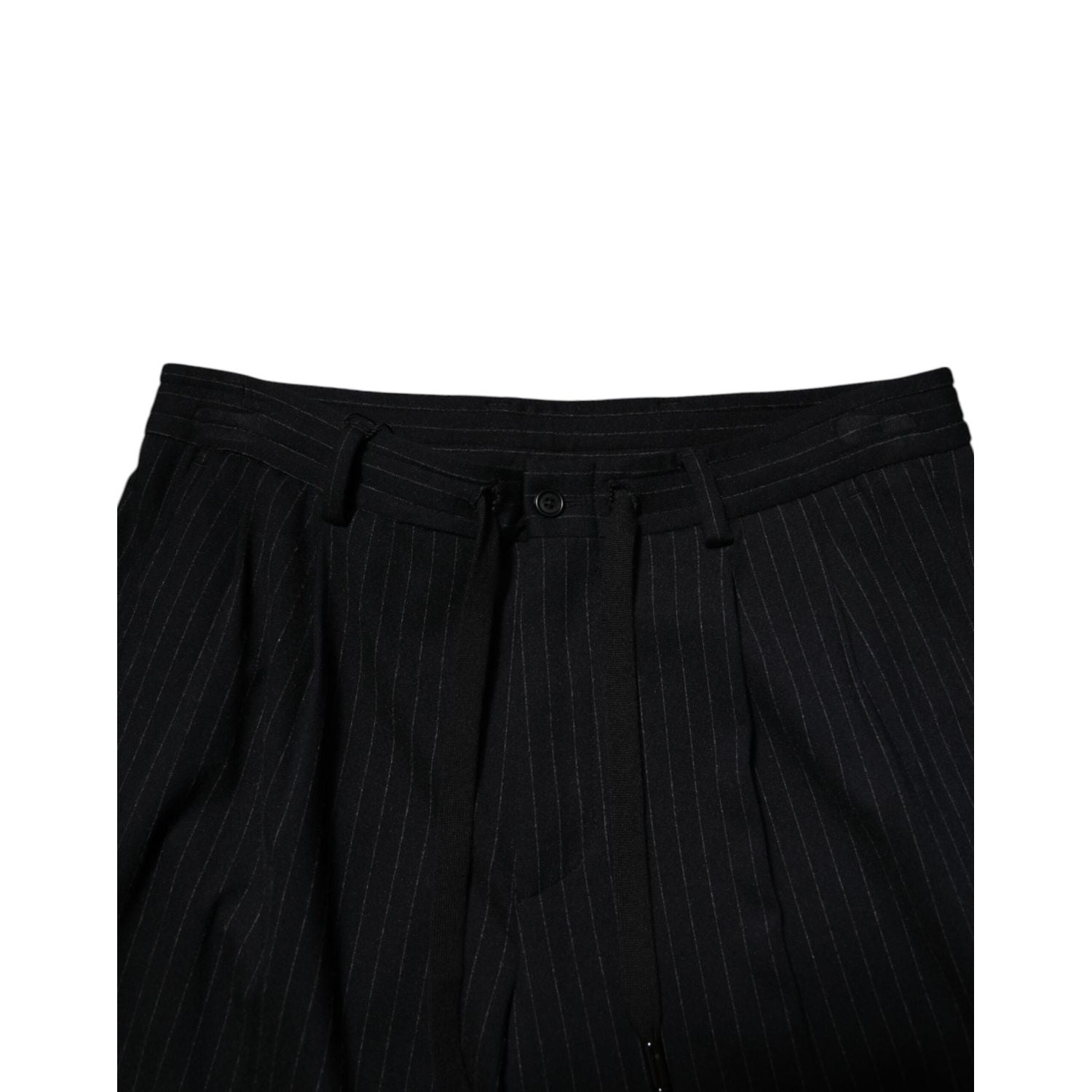 Dolce & Gabbana Black Stripes Viscose Skinny Dress Men Pants