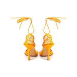 Bottega Veneta Orange Fabric And Leather Pump BO-8853670-EU40/US10