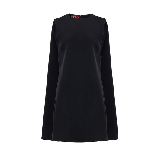 Gucci Black Wool Dress GU-9817676-IT40|S