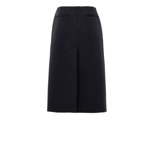 Gucci Black Wool Skirt GU-9793676-IT42|M
