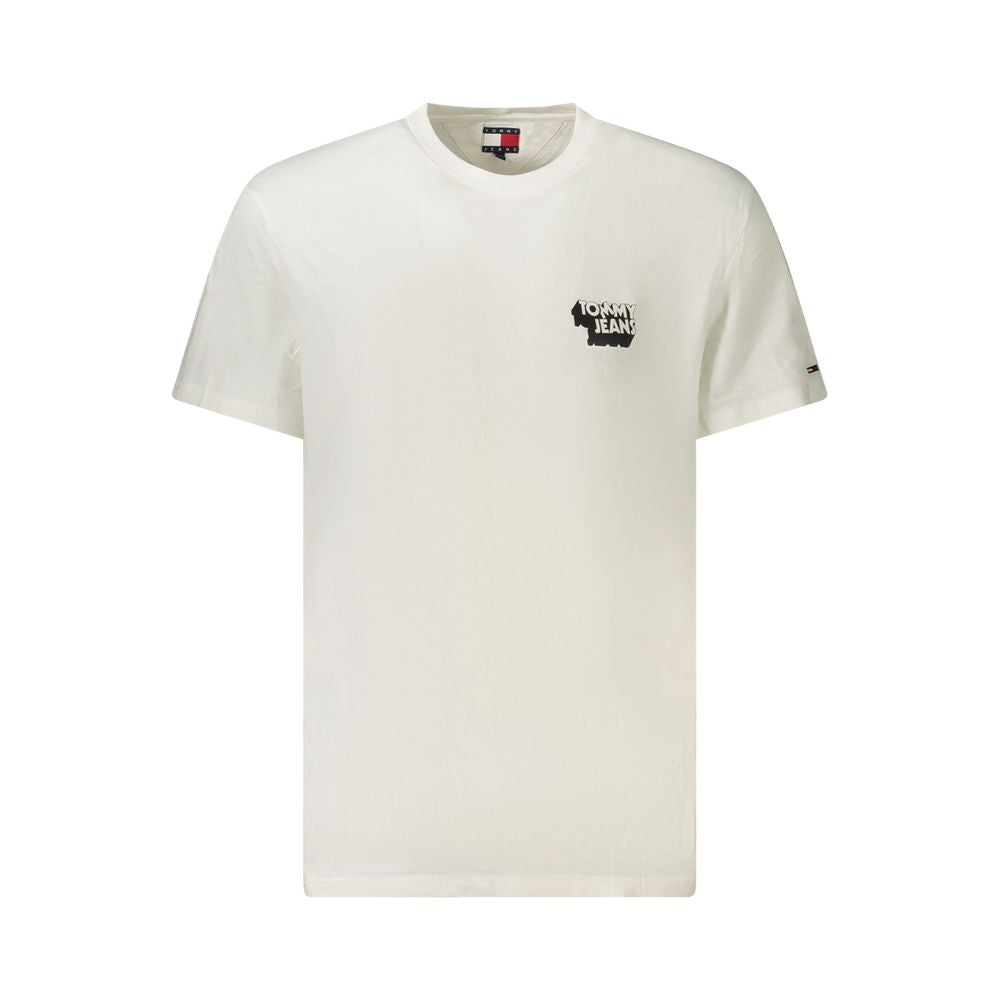Tommy Hilfiger White Cotton Men T-Shirt TO-39313-XL