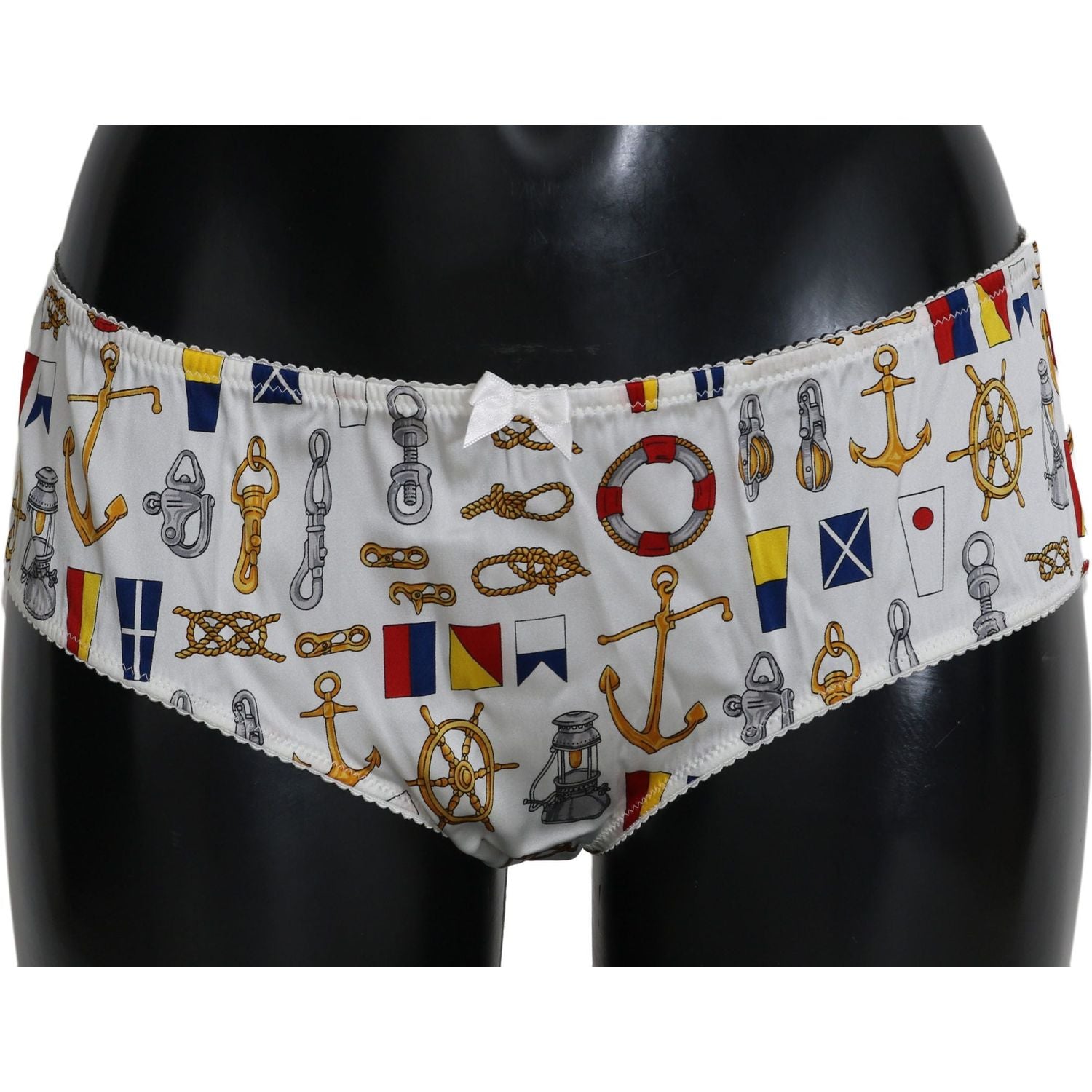 Dolce & Gabbana Underwear Sailor Print Silk Bottoms