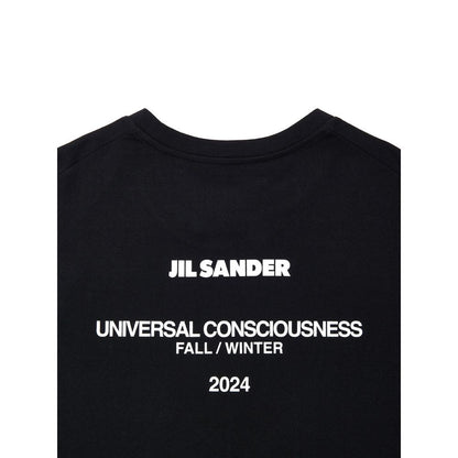 Jil Sander Black Cotton Long Dress
