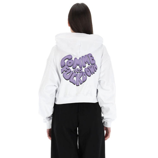 Comme Des Fuckdown White Cotton Sweater CO-15893-XS