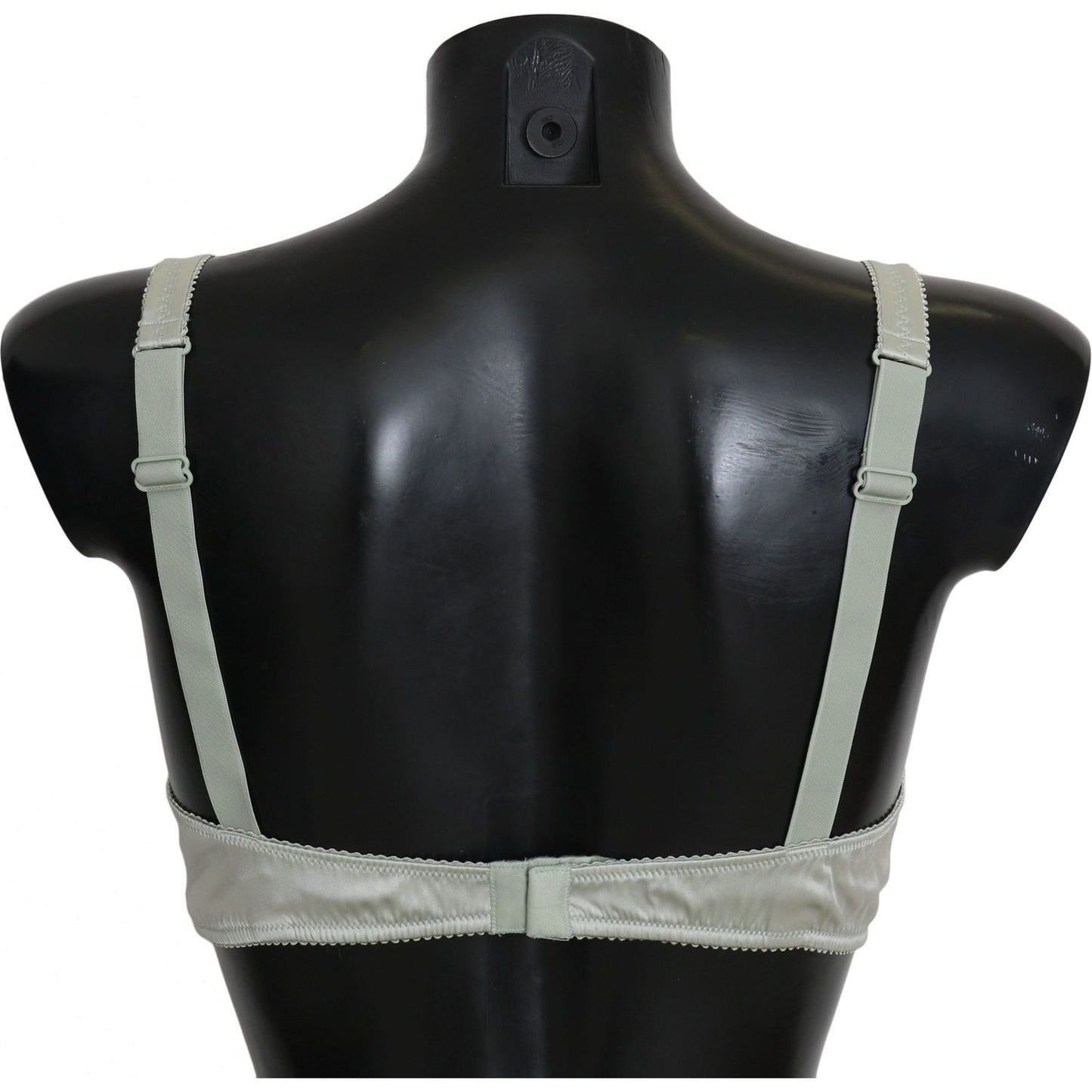 Dolce & Gabbana Green Balconcino Bra Floral Lace Underwear