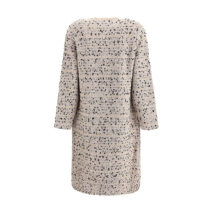 Fabiana Filippi Multicolor Fleece Wool Coat