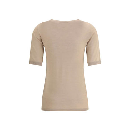 Fabiana Filippi Beige Cashmere T-Shirt