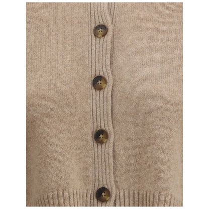 Loulou De Saison Beige Cashmere Cardigan
