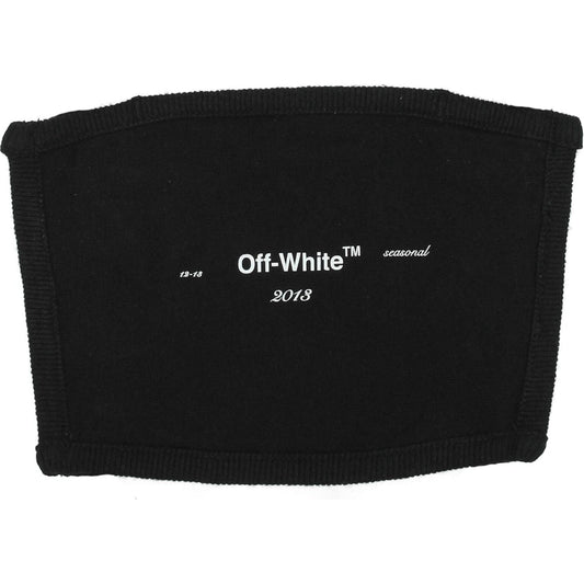 Off-White Black Cotton Facemask
