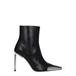 Off-White Black Leather Ankle Boots OF-8547443736841-EU36/US6