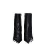 Off-White Black Leather Ankle Boots OF-8547443736841-EU36/US6