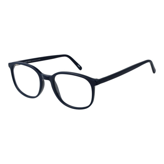 Andy Wolf Blue Unisex Glasses Frame in acetate material with full-rim panto style, perfect for versatile fashion.